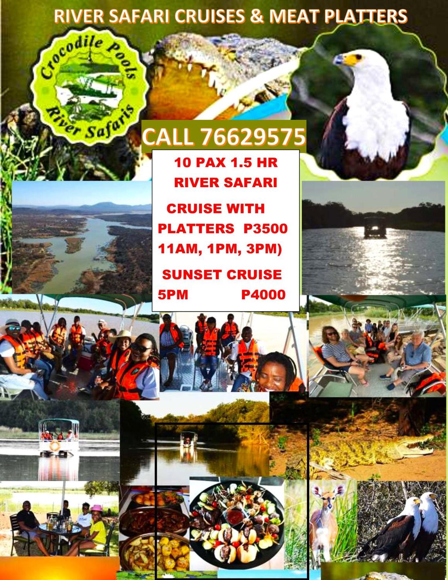 Crocodile Pools River Safaris Габороне Экстерьер фото